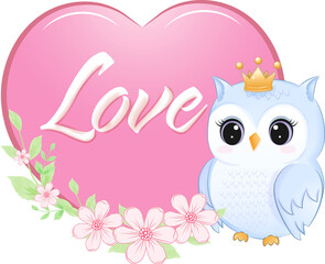 Cute Owl valentine's day