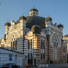 Fototapeta na wymiar Stripped Sofia Synagogue in Bulgaria.