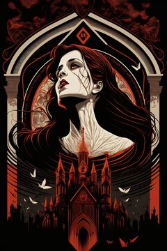 Female vampire fariytalecore created with AI