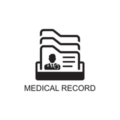 medical record icon , medical report icon