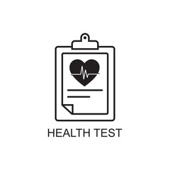 health test icon , medical icon