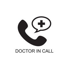doctor in call icon , medical icon