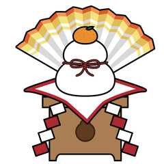 鏡餅のイラスト素材