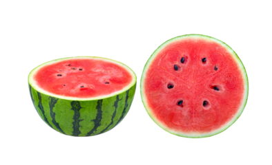 Sliced of watermelon isolated on transparent png