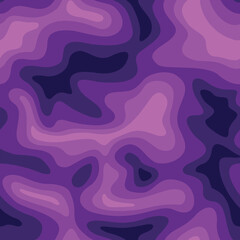 Obraz premium Curve wavy spot shapes texture seamless pattern. Abstract modern endless colorful camo texture. Vector background. 