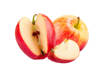 red apple isolated on transparent png