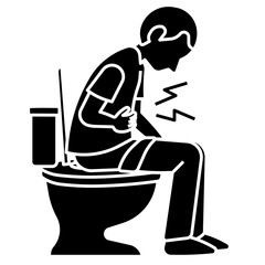 diarrhea glyph icon