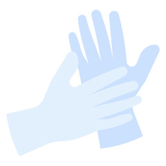 Obraz premium GLOVES flat icon