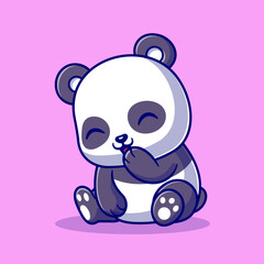 Cute Panda Sitting Cartoon Vector Icon Illustration. Animal
Nature Icon Concept Isolated Premium Vector. Flat Cartoon
Style