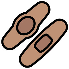 BANDAGE filled outline icon