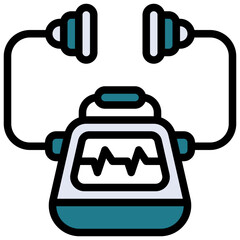 DEFIBRILLATION filled outline icon