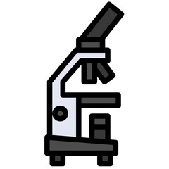 MICROSCOPE filled outline icon