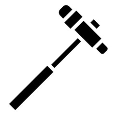 REFLEX HAMMER glyph icon