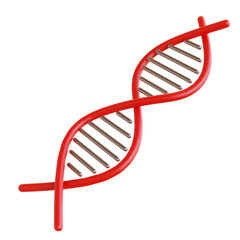 DNA Double Helix 3D Render