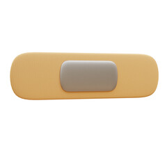 Medical Bandage Patch 3D Render