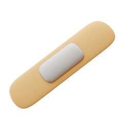 Medical Bandage Patch 3D Render