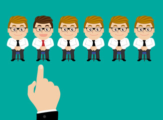 Job interview concept