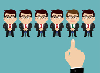 Job interview concept