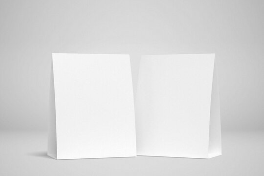 Minimalist Paper Table Tent Mockup