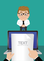 Job interview concept