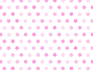 桜ドット背景：桜色カラフル
