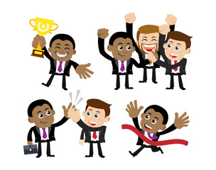 Business people in cooperation and partnership concept