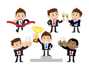 Business people in cooperation and partnership concept