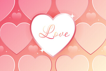 Heart Shape Gradient Luxury background Vectors