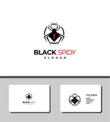 Black spider logo