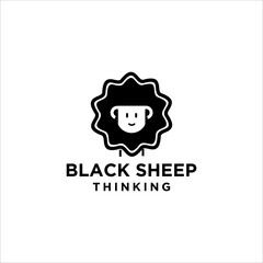 sheep logo design animal geometric shape
