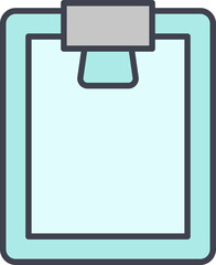 clipboard document icon illustration