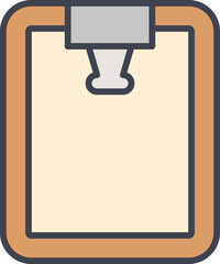 clipboard document icon illustration