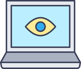 laptop computer and view icon