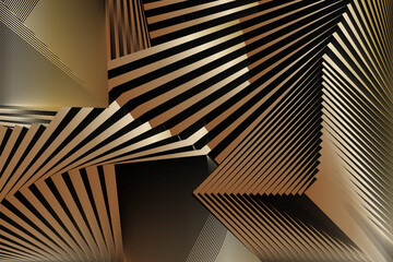 gold metallic abstract background with lines