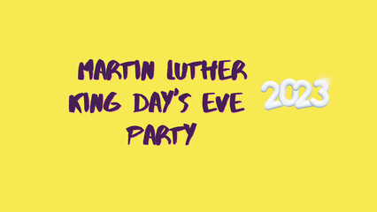 Martin Luther King Day with snow 2023