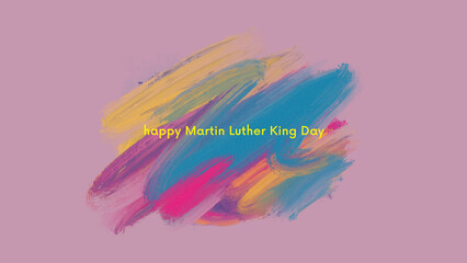 Wishes  - Martin Luther King Day with colourful background