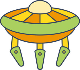 ufo icon illustration