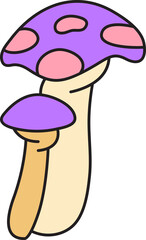 mushroom icon illustration