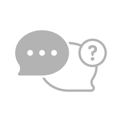 ask, help, submit question, FAQ button concept illustration flat design vector eps10. modern graphic element for landing page, empty state ui, infographic, icon