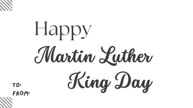 Martin Luther King Day wish image to and from transparent image