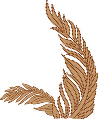 Seamless Traditional leaves Design, Beautiful Textile Designs, Seamless Ethnic Pattern