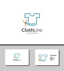 Cloth line logo
