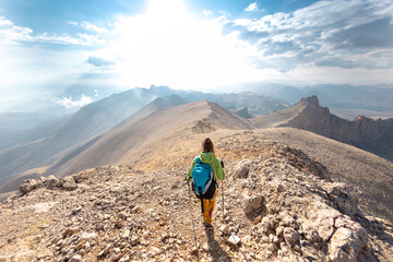 Fototapeta premium trekking in the mountains.