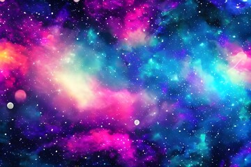 Fototapeta na wymiar Colorful galaxy background
