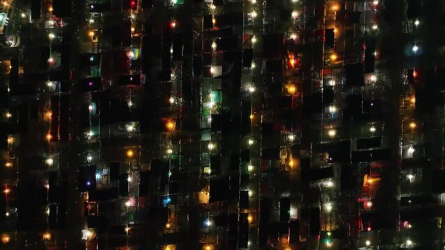 Aerial view of the Third largest Muslims congregation in Barisal, Bangladesh.