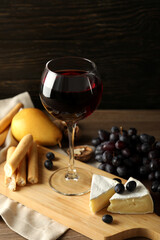 Concept of tasty and delicious alcohol drink, wine