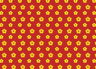 Chinese Gold Flower pattern background.