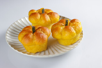 Roti Labu or Pumpkin Buns Bread 