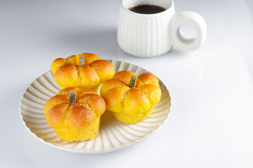 Roti Labu or Pumpkin Buns Bread 