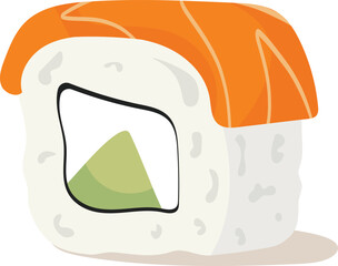 Vector of the sushi element